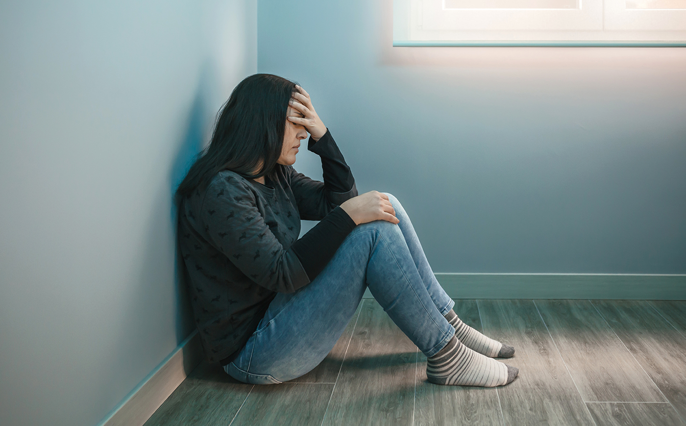woman with depression