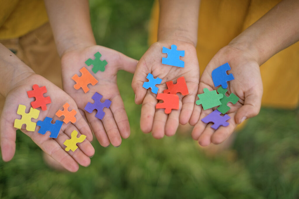 Autism puzzle pieces