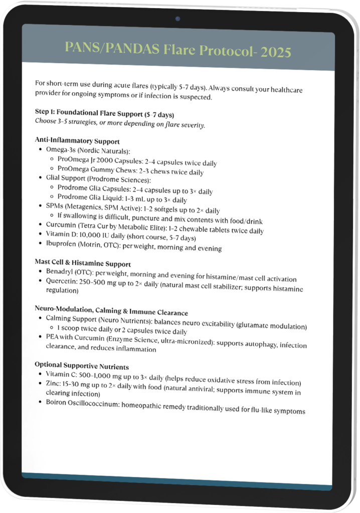 Flare protocol guide on an iPad
